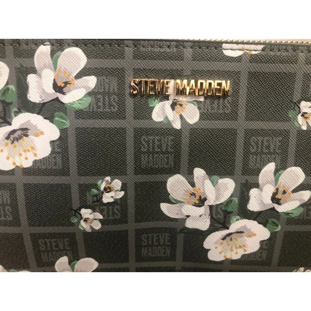 Steve Madden woman’s floral crosbody bag 10"×7" Olive green new without the tag - Picture 5 of 12